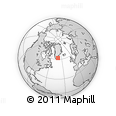 Outline Map of the Area around 62° 0' 21" N, 40° 43' 30" W, rectangular outline