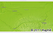 Physical 3D Map of the area around 62° 0' 21" N, 43° 25' 29" E