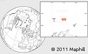 Blank Location Map of the area around 62° 0' 21" N, 4° 10' 30" W