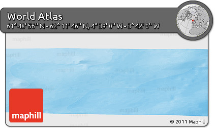 Political Panoramic Map of the Area around 62° 0' 21" N, 4° 10' 30" W
