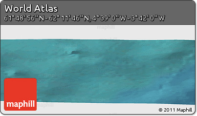 Satellite Panoramic Map of the Area around 62° 0' 21" N, 4° 10' 30" W