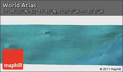 Satellite Panoramic Map of the Area around 62° 0' 21" N, 4° 10' 30" W
