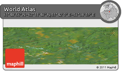 Satellite Panoramic Map of the Area around 62° 0' 21" N, 56° 10' 29" E