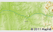 Physical 3D Map of the area around 62° 0' 21" N, 58° 43' 30" E