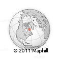 Outline Map of the Area around 62° 0' 21" N, 67° 4' 29" W, rectangular outline