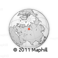 Outline Map of the Area around 62° 0' 21" N, 68° 55' 30" E, rectangular outline