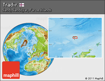 Physical Location Map of Traðir