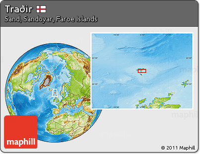 Physical Location Map of Traðir