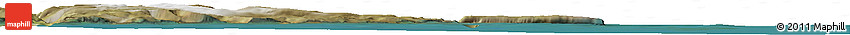 Satellite Horizon Map of the Area around 62° 0' 21" N, 72° 10' 30" W