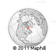 Outline Map of the Area around 62° 0' 21" N, 72° 10' 30" W, rectangular outline