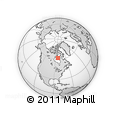 Outline Map of the Area around 62° 0' 21" N, 83° 13' 29" W, rectangular outline