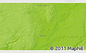 Physical 3D Map of the area around 62° 0' 21" N, 85° 55' 30" E