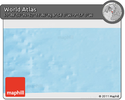Physical 3D Map of the Area around 62° 0' 21" N, 8° 25' 30" W