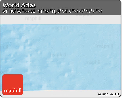 Physical 3D Map of the Area around 62° 0' 21" N, 8° 25' 30" W
