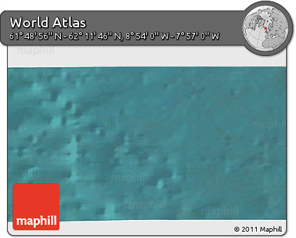 Satellite 3D Map of the Area around 62° 0' 21" N, 8° 25' 30" W