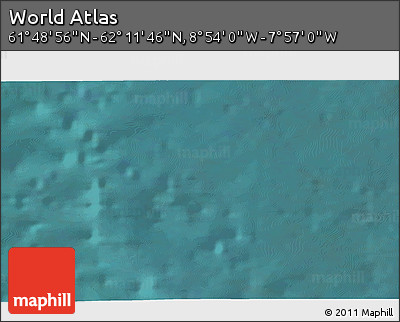Satellite 3D Map of the Area around 62° 0' 21" N, 8° 25' 30" W