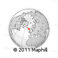 Outline Map of the Area around 62° 0' 21" N, 8° 25' 30" W, rectangular outline