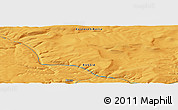Political Panoramic Map of the area around 62° 0' 21" N, 92° 43' 29" E