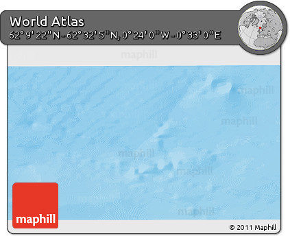 Physical 3D Map of the Area around 62° 20' 44" N, 0° 4' 30" E