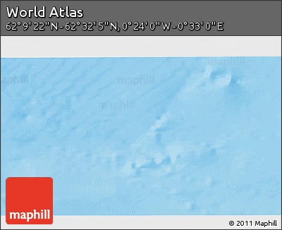Physical 3D Map of the Area around 62° 20' 44" N, 0° 4' 30" E