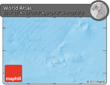 Physical Map of the Area around 62° 20' 44" N, 0° 4' 30" E