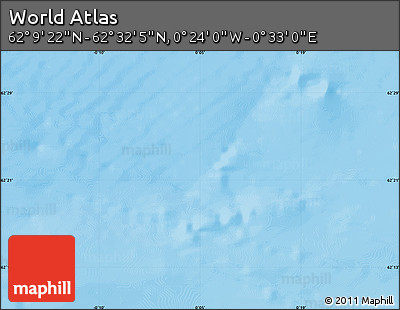 Physical Map of the Area around 62° 20' 44" N, 0° 4' 30" E
