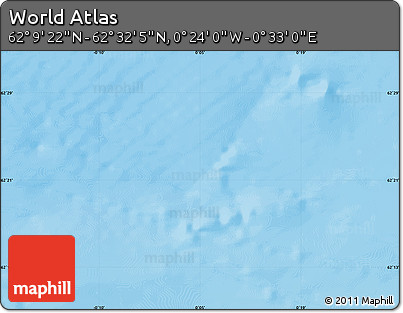Physical Map of the Area around 62° 20' 44" N, 0° 4' 30" E
