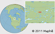 Savanna Style Location Map of the area around 62° 20' 44" N, 104° 28' 29" W