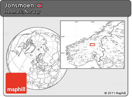 Blank Location Map of Jonsmoen