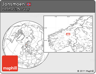 Blank Location Map of Jonsmoen