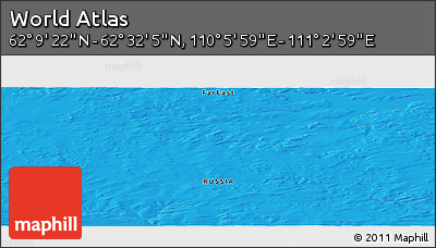 Political Panoramic Map of the Area around 62° 20' 44" N, 110° 34' 29" E