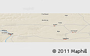 Shaded Relief Panoramic Map of the area around 62° 20' 44" N, 116° 31' 30" E