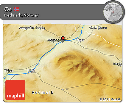 Physical 3D Map of Os