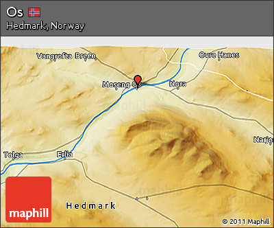 Physical 3D Map of Os