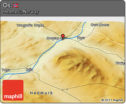 Physical 3D Map of Os
