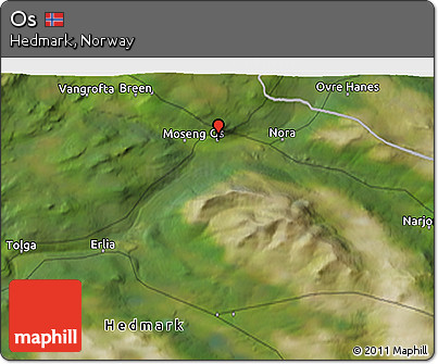 Satellite 3D Map of Os