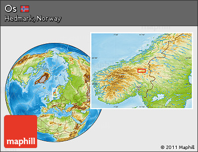 Physical Location Map of Os