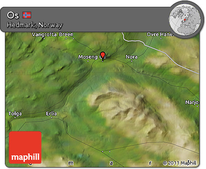 Satellite Map of Os