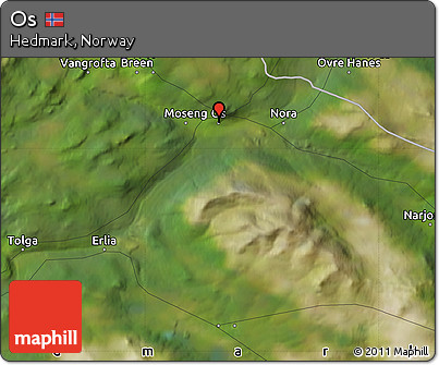 Satellite Map of Os