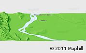 Political Panoramic Map of the area around 62° 20' 44" N, 123° 10' 30" W