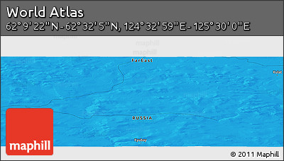 Political Panoramic Map of the Area around 62° 20' 44" N, 125° 1' 30" E