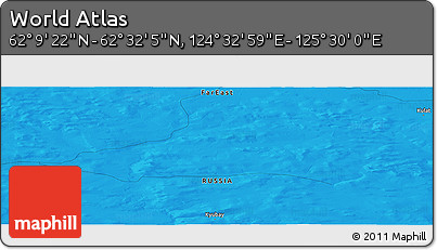 Political Panoramic Map of the Area around 62° 20' 44" N, 125° 1' 30" E
