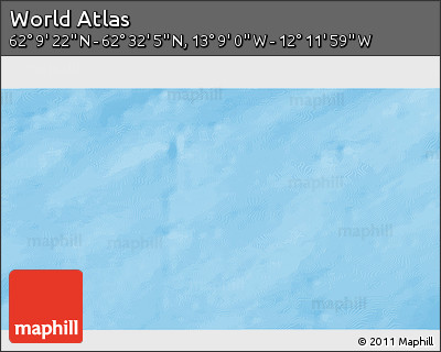 Physical 3D Map of the Area around 62° 20' 44" N, 12° 40' 30" W