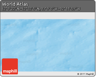 Physical 3D Map of the Area around 62° 20' 44" N, 12° 40' 30" W