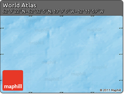 Physical Map of the Area around 62° 20' 44" N, 12° 40' 30" W