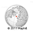 Outline Map of the Area around 62° 20' 44" N, 13° 31' 30" W, rectangular outline