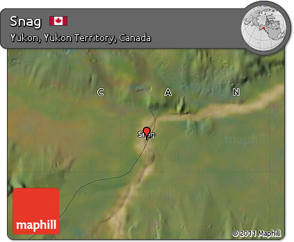 Satellite Map of Snag