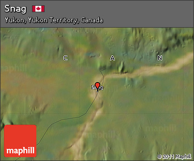 Satellite Map of Snag