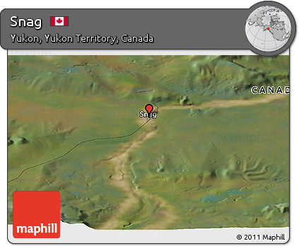 Satellite Panoramic Map of Snag