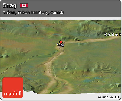 Satellite Panoramic Map of Snag